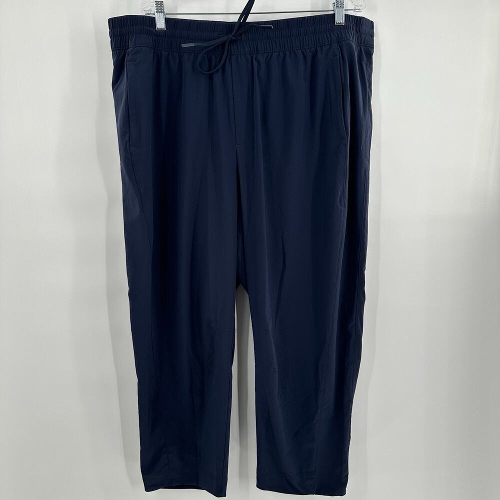 Athleta Pants Womens 20 Blue Arrival Straight Midrise‎ Pockets Casual Minimalist